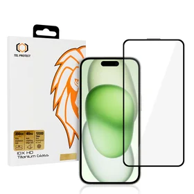 Grūdintas stiklas Tel Protect 10X HD titano Iphone 15