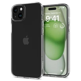 Dėklas telefonui Spigen Liquid Crystal iPhone 15 Plus - skaidrus (m)