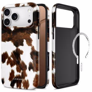 Tech-Protect Lamano MagSafe dėklas iPhone 18 Pro / 17 Pro, baltas ir rudas