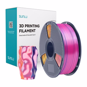 Sunlu PLA+ Silk trijų spalvų filamentas (raudonas, geltonas ir mėlynas)