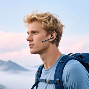 Belaidė monofoninė ausinė (ENC, BT 6.0, 170mah) Hoco E90, juoda
