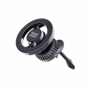 Automobilinis universalus telefono laikiklis Blue Star (Lock x1) Magnetic (MagSafe) tvirtinamas ant ventiliacijos grotelių, magnetinis, juodas