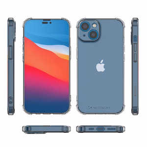 Wozinsky Anti Shock dėklas iPhone 14 Plus skaidrus skaidrus dėklas