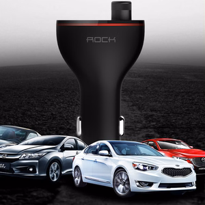 Rock Transmiter FM B300 MP3, Bluetooth - 2xUSB - black