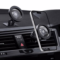 Spigen MFT13 MagSafe automobilinis laikiklis prie prietaisų skydelio arba oro angos – juodas