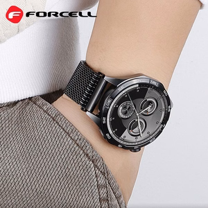 FORCELL F-DESIGN FS10 nerūdijančio plieno dirželis SAMSUNG Watch 22 mm juodas