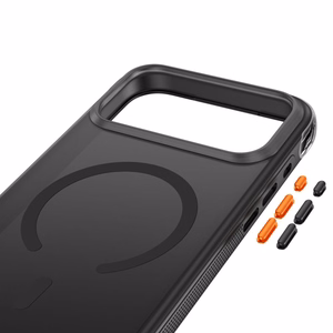 Tech-Protect MagAir MagSafe CC dėklas, skirtas iPhone 18 Pro / 17 Pro – matinis juodas
