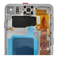 FixCell LCD ekranas SAMSUNG S10 G973 baltas su rėmeliu (refub)