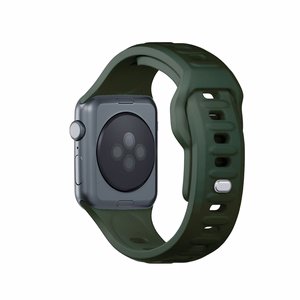 42/44/45/46/49 mm Dark Green (big) - 3mk Silicone Watch Strap for Apple