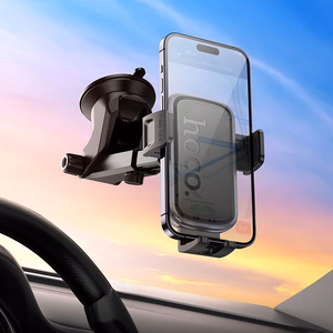 HOCO automobilio laikiklis prietaisų skydeliui H79 juodas metalinis pilkas