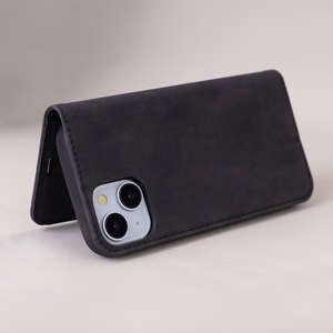 Smart Suede dėklas telefonui Samsung Galaxy A15 4G / A15 5G juodas