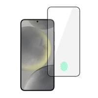 Tel Protect Pilnas Klijavimas 6D Grūdintas Apsauginis Stiklas SAMSUNG GALAXY S25 EDGE JUODAS (su pirštų atspaudų atrakinimu)