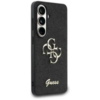 Guess case Fixed Glitter Big 4G Metal Logo for Samsung Galaxy S26 black