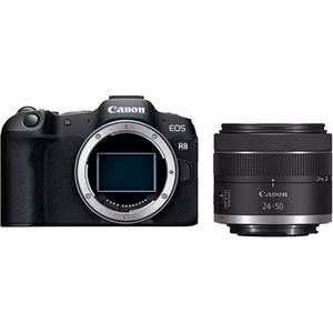 Canon EOS R8 Body + RF 24-50mm F4.5-6.3 IS STM (AIP) Megapixel 24.2 MP Image stabilizer ISO sensitivity (max) 102400 Display diagonal 3 " Wi-Fi Video recording Automatic, manual CMOS