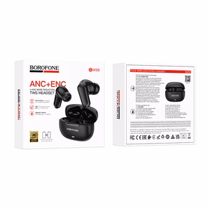 Borofone TWS Bluetooth ausinės BW96 Mellow juodos