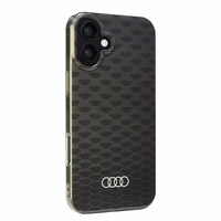 Audi IML Siuvinėjimo raštas Magnetinis iPhone 16 Plus 6.7" juodas/juodas kietas dėklas AU-IMLMIP16M-Q5/D3-BK