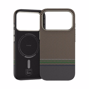 Benks magnetinis Armor Pro Prestige Kevlar 600D dėklas (Y069) Iphone 17 Pro telefonui (su kameros valdymo mygtuku)