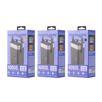 Išorinė baterija Power Bank Remax RPP-596 22.5W 40000mAh pilka