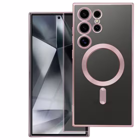 ELECTRO MAG COVER dėklas suderinamas su MagSafe SAMSUNG A37 rožinio aukso