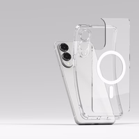 Ringke Fusion magnetinis dėklas telefonui MagSafe Samsung Galaxy S25 Edge - skaidrus