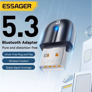 Adapteris Essager Bei juodas (USB / Bluetooth 5.3)