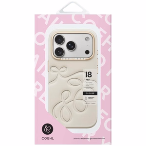 Uniq Coehl Cloude Magnetic Charging dėklas iPhone 18 Pro / 17 Pro – smėlinis