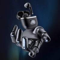 Belaidė laisvų rankų įranga Dudao "U15Pro" juoda (su LED ekranu)