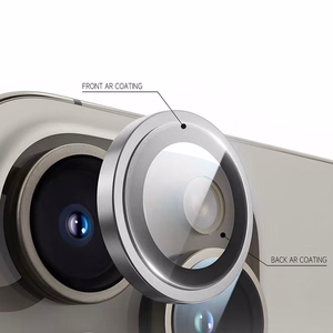 Apsauginis stiklas Tel Protect Titanium Lens 99% AR ant kameros Samsung Galaxy S25 Plus skaidrus (3 lęšiai)