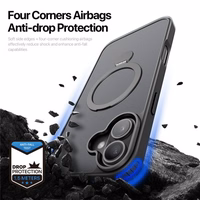 Dėklas Dux Ducis "Yind 360 Ring Stand" Apple iPhone 16 Pro juodas