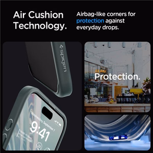 Spigen Ultra Hybrid dėklas telefonui iPhone 15 Pro Max - tamsiai žalias