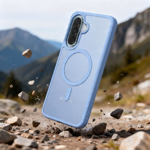 Tech-Protect Magmat MagSafe dėklas skirtas Samsung Galaxy A57 5G - matinė mėlyna