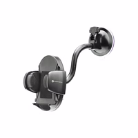 FORCELL F-GRIP Oval 17 cm automobilio laikiklis priekinio stiklo / prietaisų skydelio / oro angai juodas