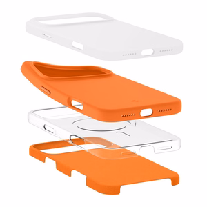 Spigen Silikoninis Fit Mag MAGSAFE Iphone 17 PRO Cosmic Orange