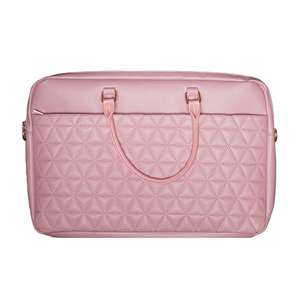 Wonder Dėklas nešiojamam kompiuteriui 17 colių pico dygsniuotas rožinis