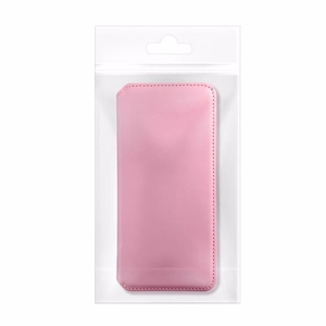 DUAL POCKET knygos tipo dėklas telefonui SAMSUNG S23 FE šviesiai rožinis