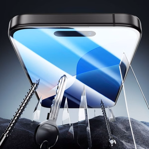 ESR Armorite grūdintas stiklas iPhone 16 su aplikaoriu - su juodu rėmeliu