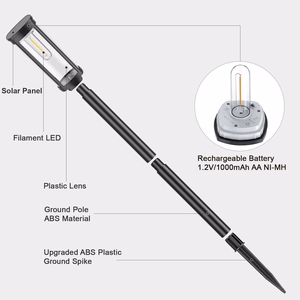 Forever Light Solar LED Lempa SUNARI FLS-97 CLASSIC Post 3000K 500mAh li-ion