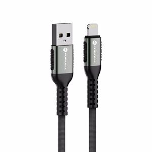 FORCELL F-ENERGY C257 kabelis USB A į Lightning 2,4A 12W Cafule 0,5 m juodas