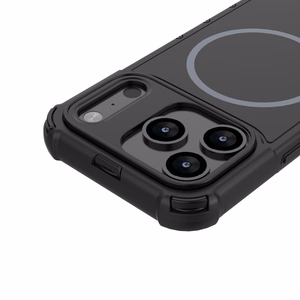 Defender 2in1 Mag dėklas for iPhone 17 Pro 6,3" juodas