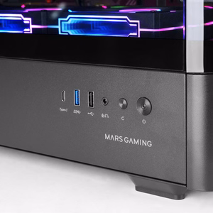 Mars Gaming MCLCDPRO kompiuterio korpusas „Midi Tower“ Juoda