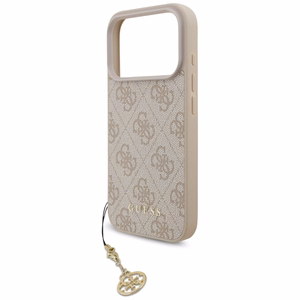 Guess 4G Charms Collection MagSafe dėklas telefonui iPhone 17 Pro - rožinis