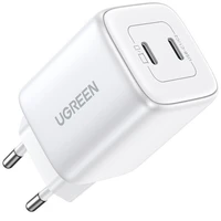 Įkroviklis Ugreen CD294 45W GaN 2xUSB-C baltas