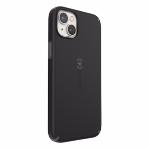 Speck CandyShell Pro + MagSafe dėklas, skirtas iPhone 14 Plus, su Microban antimikrobine apsauga, „Black / Slate Grey“ spalvų derinys