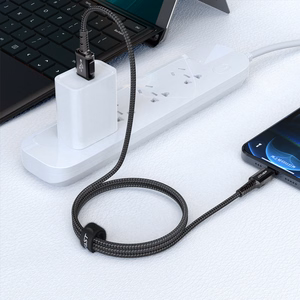 Acefast кабель MFI USB - Lightning 1.2m, 2.4A чёрный (C1-02 black)