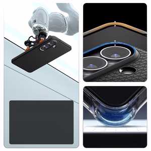 SPIGEN dėklas LIQUID AIR MAG, suderinamas su MagSafe, skirtas SAMSUNG S26 Plus, matinis, juodas