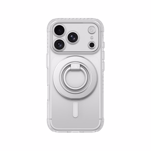 AmazingThing Titan Pro Lens Ring Set dėklas, skirtas iPhone 18 Pro, su kameros apsauga ir magnetiniu žiedu, suderinamas su MagSafe – spalva: skaidri