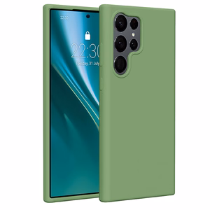 Etteri silikoninis dėklas telefonui Samsung Galaxy S23 Ultra - šviesiai žalias