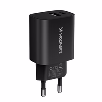 Įkroviklis Wozinsky (WGWCB) (1xUSB-C;1xUSB 3A 20W) juodas