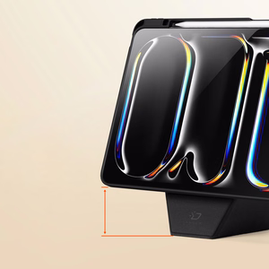 "Dux Ducis Vers iPad Pro 13" (2024/2025) dėklas su stovu ir "Apple Pencil" laikikliu - juodas