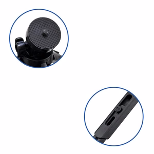 Mini trikojis asmenukių lazda laikiklis telefonui, kamerai ir GoPro, 16-21 cm - juodas